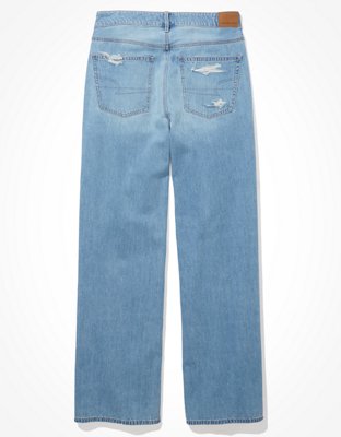 Женские джинсы American Eagle AE Ripped Low-Rise Baggy Wide-Leg Jean — фото 4