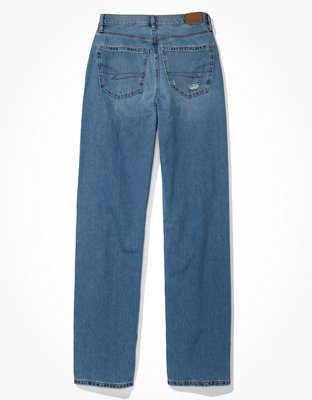 AE Ripped Highest Waist Baggy Straight Jean