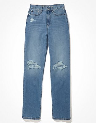 AE Ripped Highest Waist Baggy Straight Jean