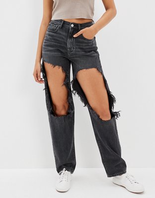 highest waist baggy straight jean