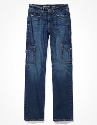 ae low rise baggy straight jean