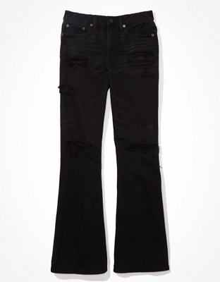 AE Low-Rise Baggy Flare Jean con rasgados