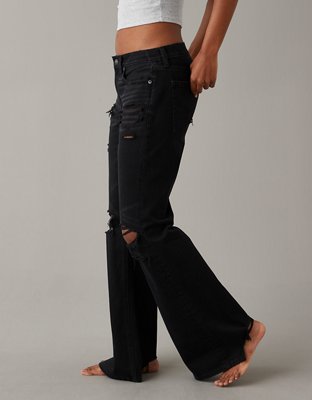 AE Ripped Low-Rise Baggy Flare Jean