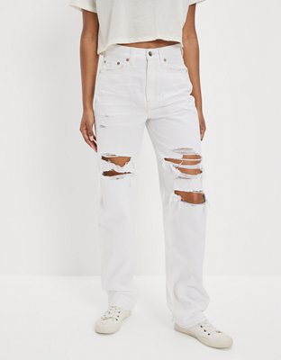 American eagle sale white distressed jeans