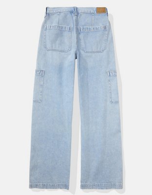 Женские джинсы American Eagle AE Dreamy Drape Super High-Waisted Baggy Wide-Leg Jean — фото 4