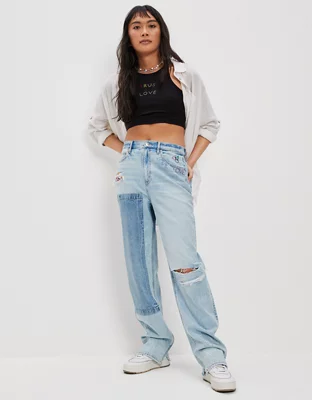 AE Pride Strigid Highest Waist Baggy Straight Jean