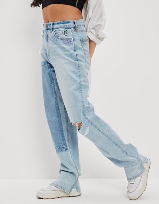 Женские джинсы American Eagle AE Pride Strigid Highest Waist Baggy Straight Jean — фото 4