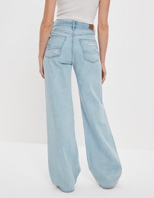 Женские джинсы American Eagle AE Dreamy Drape Ripped Super High-Waisted Baggy Wide-Leg Jean — фото 2