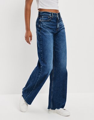 Ae Women's Super High-Waisted Wide-Leg Jean