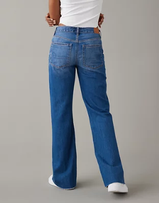 AE Dreamy Drape Low-Rise Baggy Flare Jean