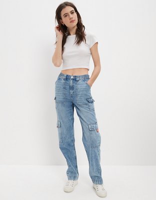 AE Dreamy Drape Highest Waist Baggy Straight Jean