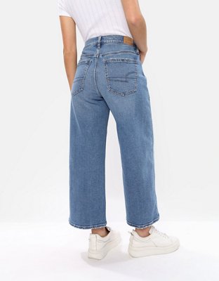 AE Stretch '90s Wide Leg Crop Jean