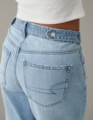 AE Super High-Waisted Ripped Baggy Wide-Leg Jean