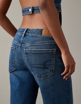 Женские джинсы American Eagle AE Stretch Low-Rise Baggy Wide-Leg Jean — фото 5