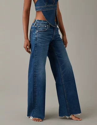 AE Stretch LowRise Baggy WideLeg Jean
