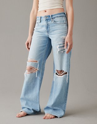 Женские джинсы American Eagle AE Strigid Low-Rise Baggy Wide-Leg Jean — фото 6