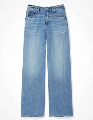 Женские джинсы American Eagle AE Dreamy Drape Baggy Ultra Wide-Leg Super High-Waisted Jean — фото 3