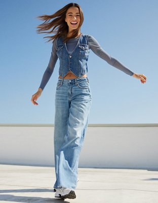 American Eagle Outfitters Jeans Women Skinny Leg Airflex Belt Loop Blu –  Goodfair