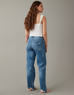 AE Strigid Super High-Waisted Baggy Straight Jean