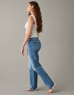 AE Strigid Super High-Waisted Baggy Straight Jean
