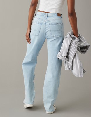 AE Strigid Super High-Waisted Baggy Straight Jean