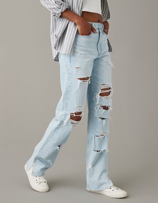 AE Strigid Super High-Waisted Baggy Straight Jean