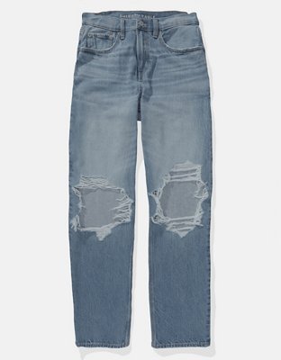 Женские джинсы American Eagle AE Strigid Highest Waist Ripped Baggy Straight Jean — фото 3