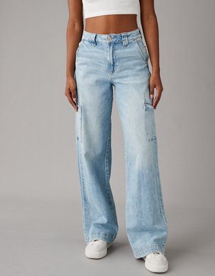 AE Dreamy Drape Super High-Waisted Baggy Wide-Leg Jean