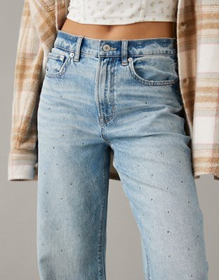 AE Strigid Super High-Waisted Relaxed Denim Short