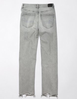 AE Strigid Super High-Waisted Baggy Straight Embellished Jean