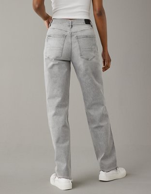 AE Strigid Super High-Waisted Baggy Straight Embellished Jean