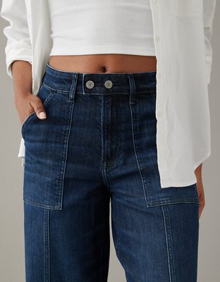 Женские джинсы American Eagle AE Dreamy Drape Stretch Super High-Waisted Baggy Wide-Leg Jean — фото 5