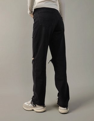 AE Stretch Super High-Waisted Baggy Straight Cargo Jean