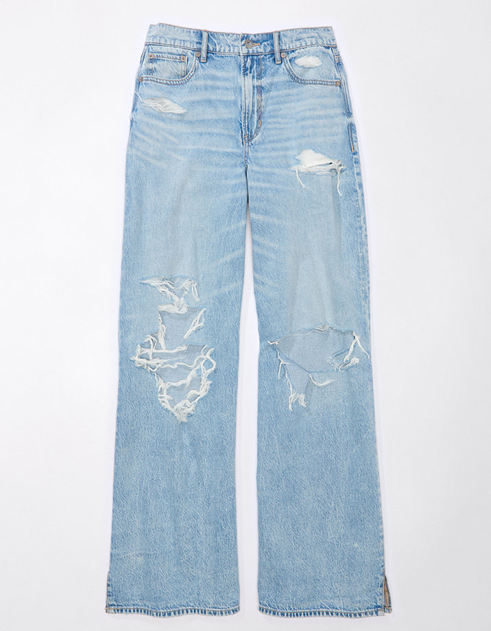 Bershka SUPER HIGH-WAIST - Jeans Skinny Fit - light blue denim/light-blue  denim 