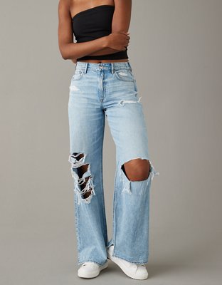 AE Dreamy Drape Super High-Waisted Baggy Ultra Wide-Leg Jean