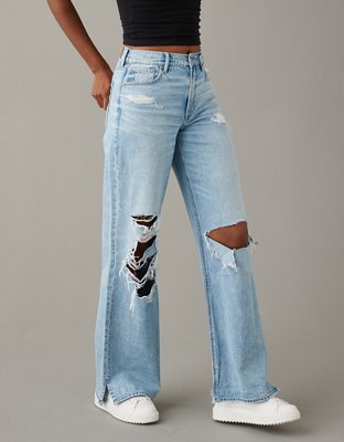 AE Dreamy Drape Super High-Waisted Baggy Wide-Leg Jean