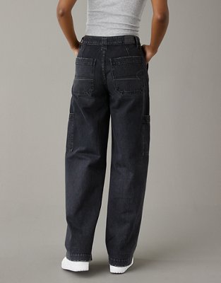 Женские джинсы American Eagle AE Super High-Waisted Baggy Wide-Leg Cargo Jean — фото 2