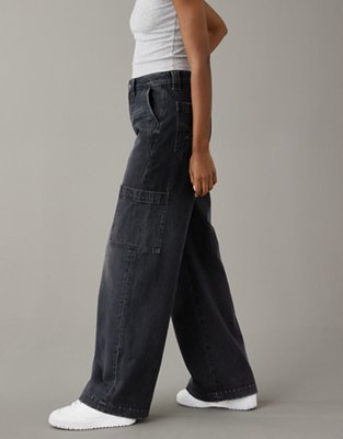Женские джинсы American Eagle AE Super High-Waisted Baggy Wide-Leg Cargo Jean — фото 4