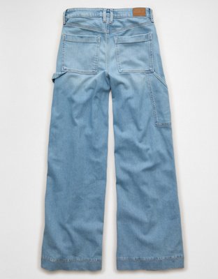 AE Dreamy Drape Stretch Super High-Waisted Baggy Wide-Leg Jean