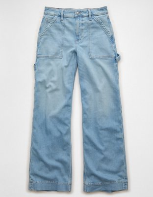 AE Dreamy Drape Stretch Super High-Waisted Baggy Wide-Leg Jean