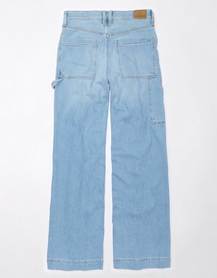 AE Dreamy Drape Stretch Super High-Waisted Baggy Wide-Leg Jean