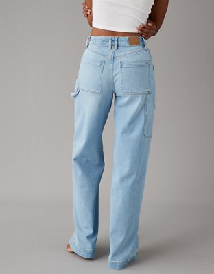 AE Dreamy Drape Stretch Super High-Waisted Baggy Wide-Leg Jean