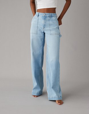 AE Super High-Waisted Baggy Wide-Leg Cargo Jean