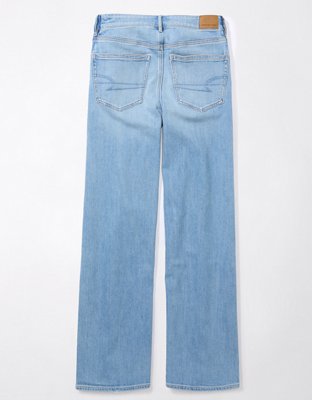 AE Dreamy Drape Stretch Side Stripe Super High-Waisted Baggy Wide-Leg Jean