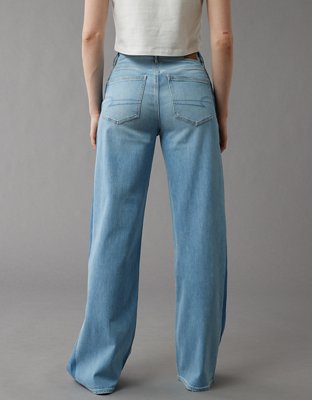 AE Dreamy Drape Stretch Side Stripe Super High Waisted Baggy Wide Leg Jean Yorkdale Mall