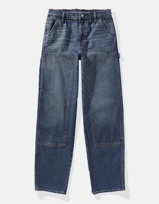 Женские джинсы American Eagle AE Strigid Super High-Waisted Baggy Straight Cargo Jean — фото 3