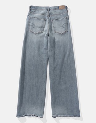 Женские джинсы American Eagle AE AE Dreamy Drape Stretch Baggy Ultra Wide-Leg Super High-Waisted Jean — фото 4