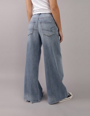 Женские джинсы American Eagle AE AE Dreamy Drape Stretch Baggy Ultra Wide-Leg Super High-Waisted Jean — фото 2