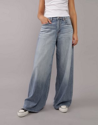AE AE Dreamy Drape Stretch Baggy Ultra Wide-Leg Super High-Waisted Jean