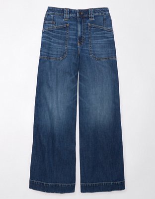 AE AE Dreamy Drape Stretch Baggy Ultra Wide-Leg Super High-Waisted Jean